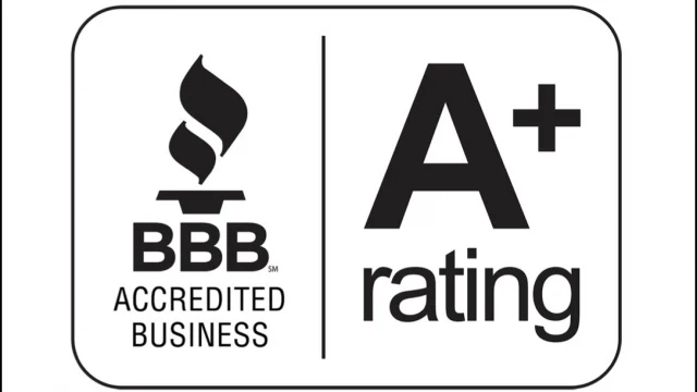 BBB Accredited Business A+ rating