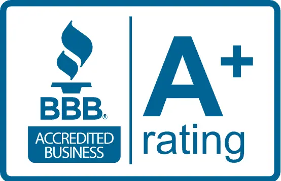BBB Accredited Business A+ rating seal